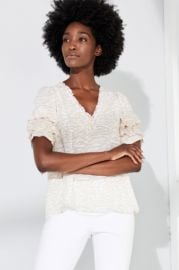 Ecru Applegate Puff Sleeve Top from North Shore by J Mode mdash at Shoptiques