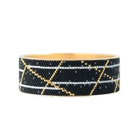 Eden Elie Wide Gold Bangle Spirit Of Place City Night at Wolf & Badger