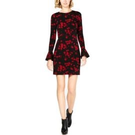 Eden Floral Print Bell Sleeves Flounce Dress by MICHAEL Michael Kors at Walmart