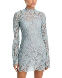 Eden Lace Long Sleeve Mini Dress at Bloomingdales