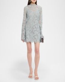Eden Lace Mini Dress at Neiman Marcus