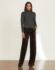 Edia Floral Velvet Pant at Veronica Beard