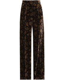 Edia Floral Velvet Pant at Veronica Beard