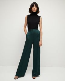 Edia Satin Wide Leg Pant at Veronica Beard