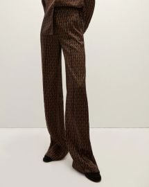 Edia Stirrup-Print Pant at Veronica Beard