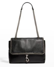 Edie Woven Chain Flap Shoulder Bag at Neiman Marcus