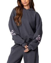 Edikted Bonney Bow Detail Hoodie Bloomingdales at Bloomingdales