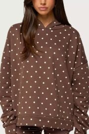 Edikted Chelsie Polka Dot Hoodie at Urban Outfitters
