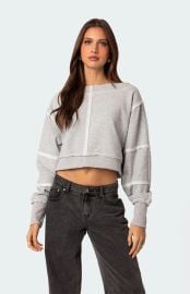 Edikted Inside Out Cropped Sweatshirt PacSun at PacSun