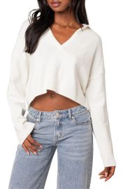 Edikted Marcie Oversize Cropped sweater at Nordstrom