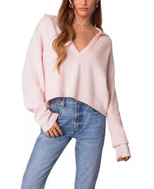 Edikted Marcie Oversized Cropped Sweater Bloomingdales at Bloomingdales