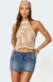 Edikted Syd Backless Crochet Top PacSun at PacSun