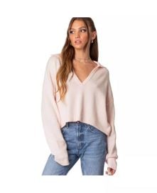 Edikted Womens Marcie oversize cropped sweater - Macys at Macys