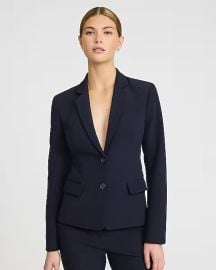 Editor Studio Stretch Twill Fitted Two Button Blazer at Express