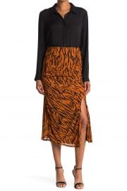 Edna Tiger Print Midi Skirt at Nordstrom Rack