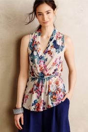 Edria Top in Floral at Anthropologie