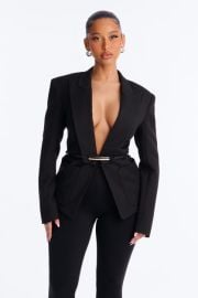 Effortlessly Polished Long Sleeve Belted Blazer Fashion Nova at Fashion Nova
