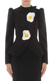 Egg Appliqué Crepe Jacket at Nordstrom