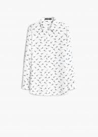 Eiffel tower print shirt at Mango