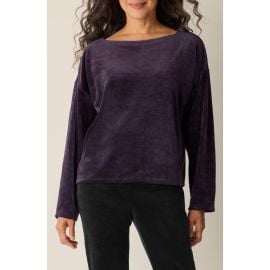 Eileen Fisher Boxy Velvet Top at Nordstrom