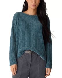 Eileen Fisher Chenille Blend Square Armhole Sweater Bloomingdale39s at Bloomingdales