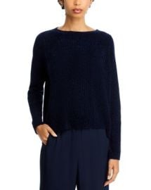 Eileen Fisher Chenille Blend Square Armhole Sweater Bloomingdale39s at Bloomingdales