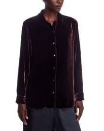 Eileen Fisher Classic Collar Long Shirt Bloomingdale39s at Bloomingdales