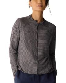 Eileen Fisher Linen Cotton Cardigan Bloomingdalex27s Women at Bloomingdales