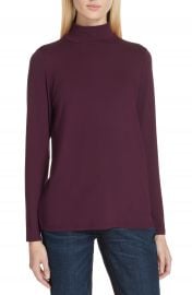 Eileen Fisher Mock Neck Jersey Top   Nordstrom at Nordstrom