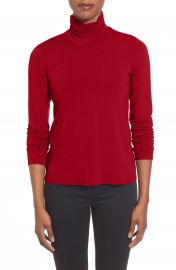 Eileen Fisher Scrunch Neck Top  Regular   Petite at Nordstrom