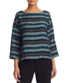 Eileen Fisher Stripe Linen Top Women - Bloomingdale s at Bloomingdales