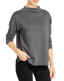 Eileen Fisher Striped Funnel Neck Top Women - Bloomingdale s at Bloomingdales