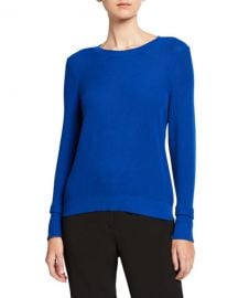 Eileen Fisher Textured Crewneck Sweater at Neiman Marcus