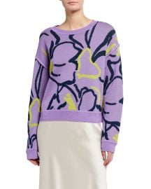 Eileen Squiggle Intarsia Knit Sweater by Tanya Taylor at Neiman Marcus