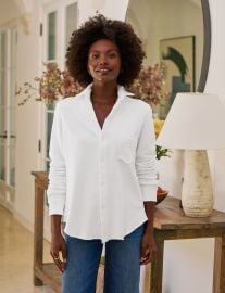 Eileen Sweatshirt Button-Up White Frank amp Eileen at Frank and Eileen
