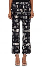 Eko Book-Print Stretch-Silk Pants by Zero + Maria Cornejo at Barneys