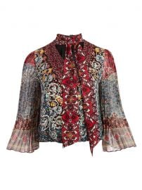 Elaina Tie Neck Blouse by Alice + Olivia at Nordstrom