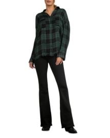 Elan Frayed Plaid Shirt Bloomingdales at Bloomingdales