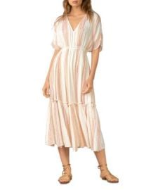 Elan Metallic Stripe Midi Dress Bloomingdales at Bloomingdales