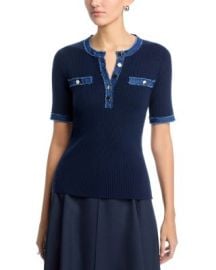 Elbow Sleeve Crewneck Top at Bloomingdales