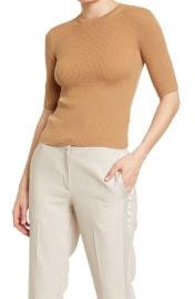 Elbow Sleeve Rib Top by Vince at Nordstrom Rack