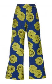 Electric Floral Brocade Pants  by Christian Siriano at Moda Operandi