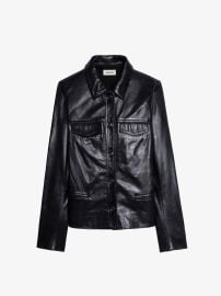 Elegant Womenx27s Black Leather Jacket ZadigampVoltaire at Zadig & Voltaire