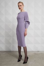 Elegant lilac calf-length dress - Chiara Boni Official at Chiara Boni la Petite Robe