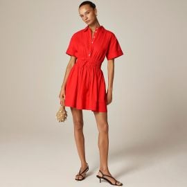 Elena Mini Shirtdress In Cotton Poplin For Women JCrew at J. Crew