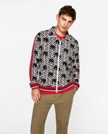 Elephant Print Sweatshirt with Zip by Zara at Zara