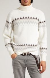 Eleventy Chevron Stripe Jacquard Sweater at Nordstrom