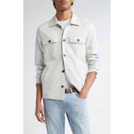 Eleventy Herringbone Overshirt at Nordstrom