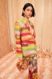 Elias Jacket - Canyon Sunset Multicolor Printed Linen Suit Blazer Jacket - Ulla Johnson at Ulla Johnson