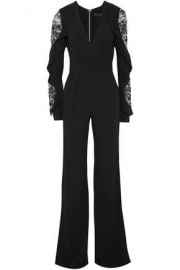 Elie Saab Lace Panel Jumpsuit at The Outnet